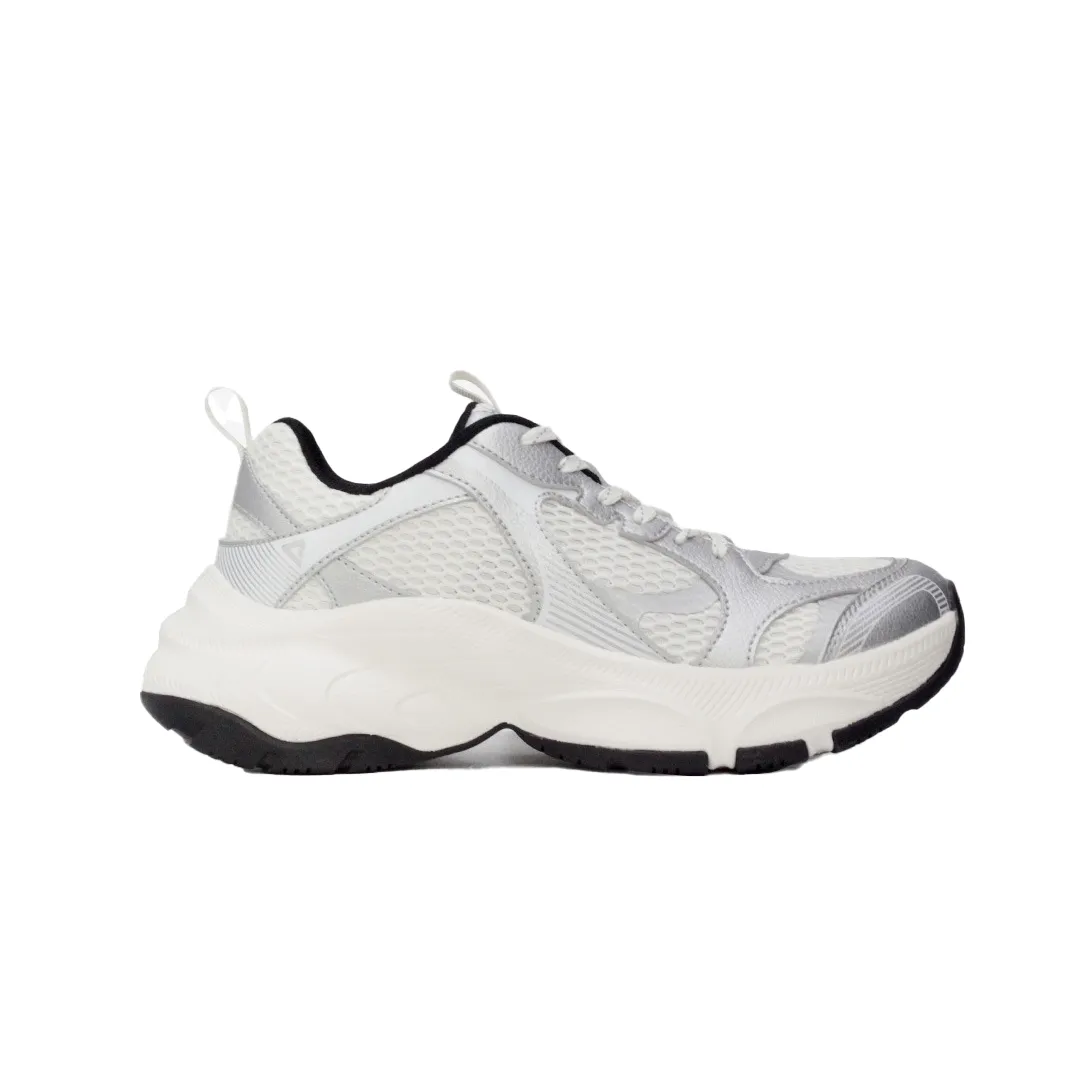 SPORTS SHOES-WHITE/SILVER