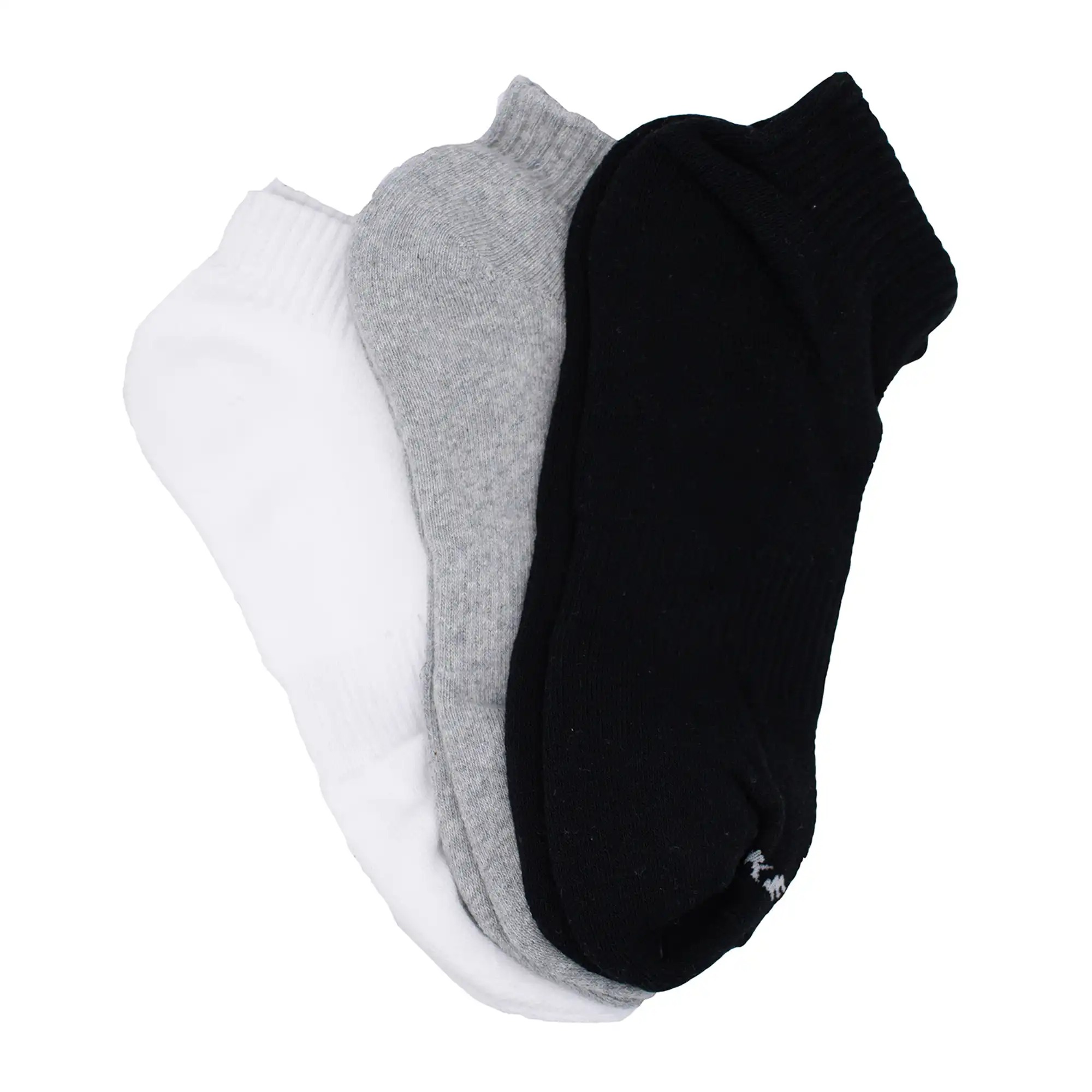 3Pk Unisex 1/2 Terry Qtr Crew