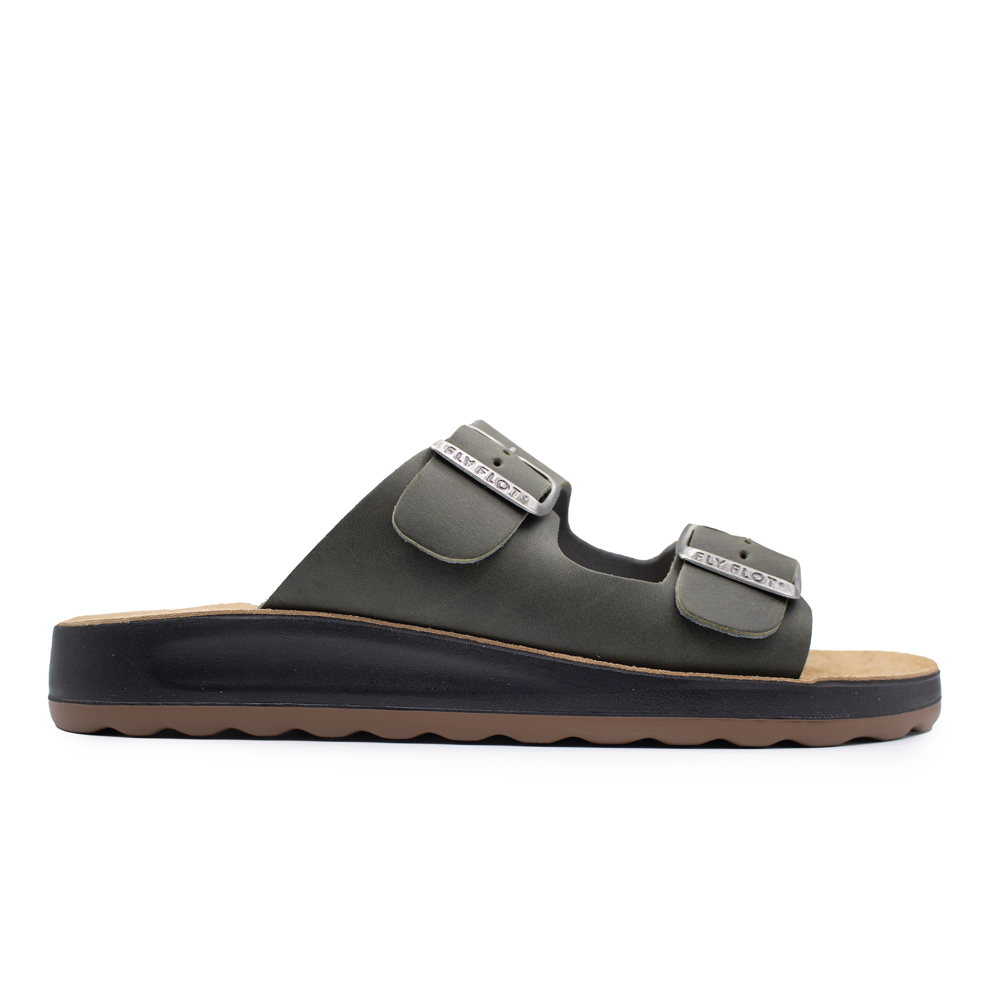 LEATHER MAN SLIPPER GREENFINCH