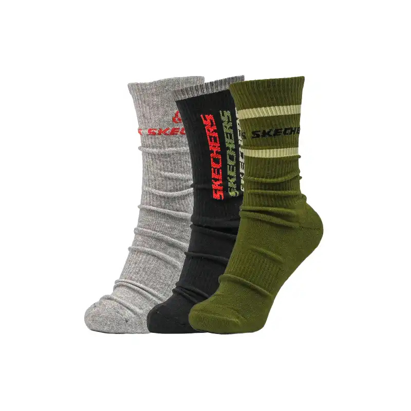 3PK MENS 1/2 TERRY CREW