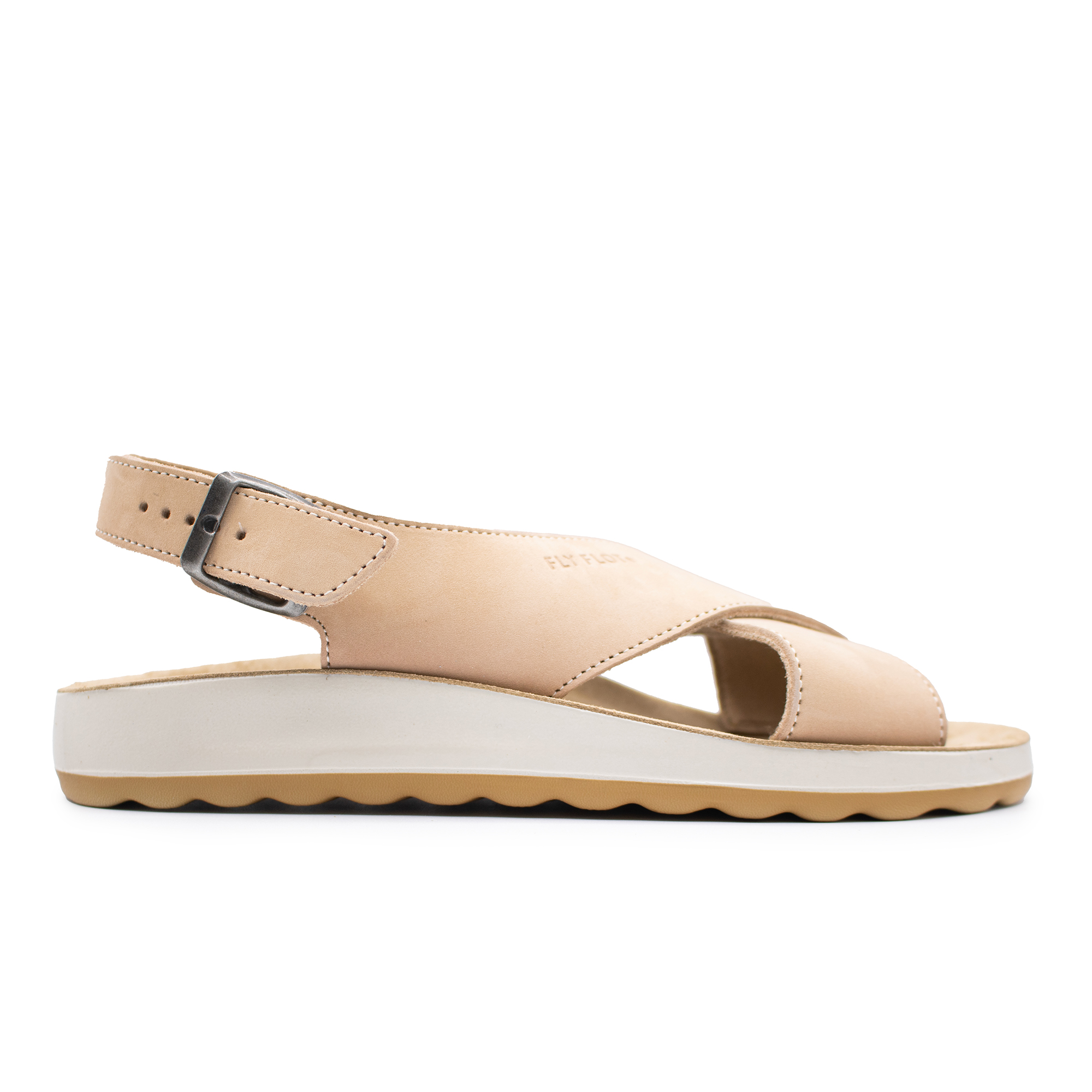 LEATHER WOMAN SANDAL BEIGE