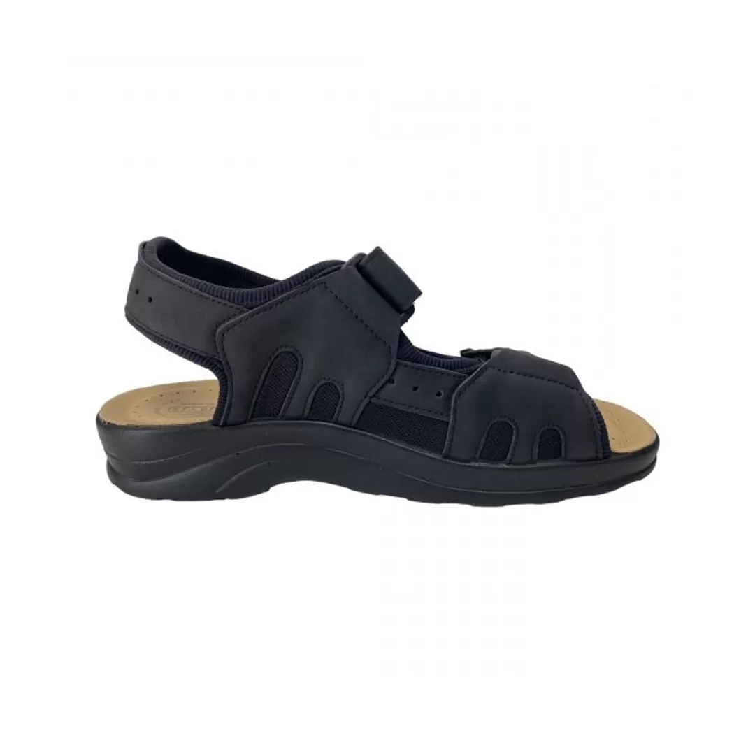 SYNTHETIC MAN SANDAL BLACK