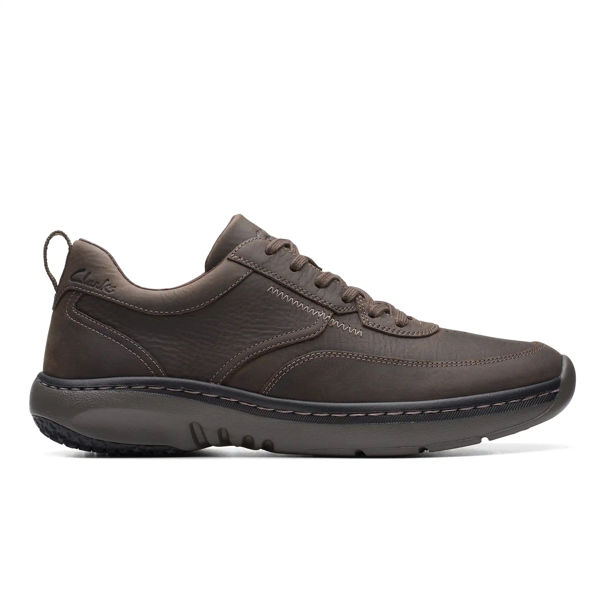 ClarksPro Lace Dark Brn Tumbled